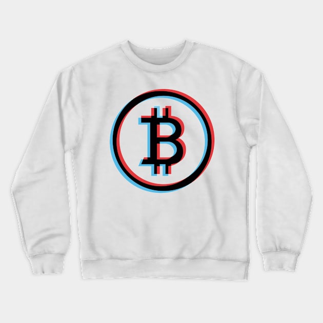 Bitcoin BTC Cool Logo Trader Cryptocurrency Lover Mining Crewneck Sweatshirt by andreperez87